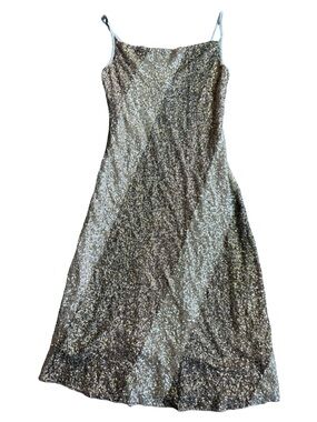NWT Bl^nk London Gold Sequin Slip Dress Women Small